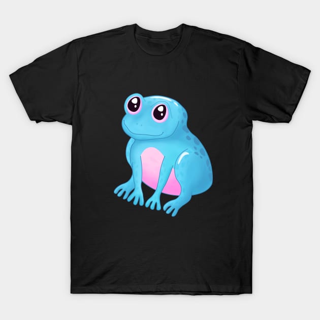 Blue Pastel Frog T-Shirt by Purrfect